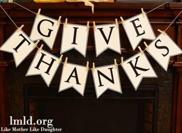 give thanks banner
