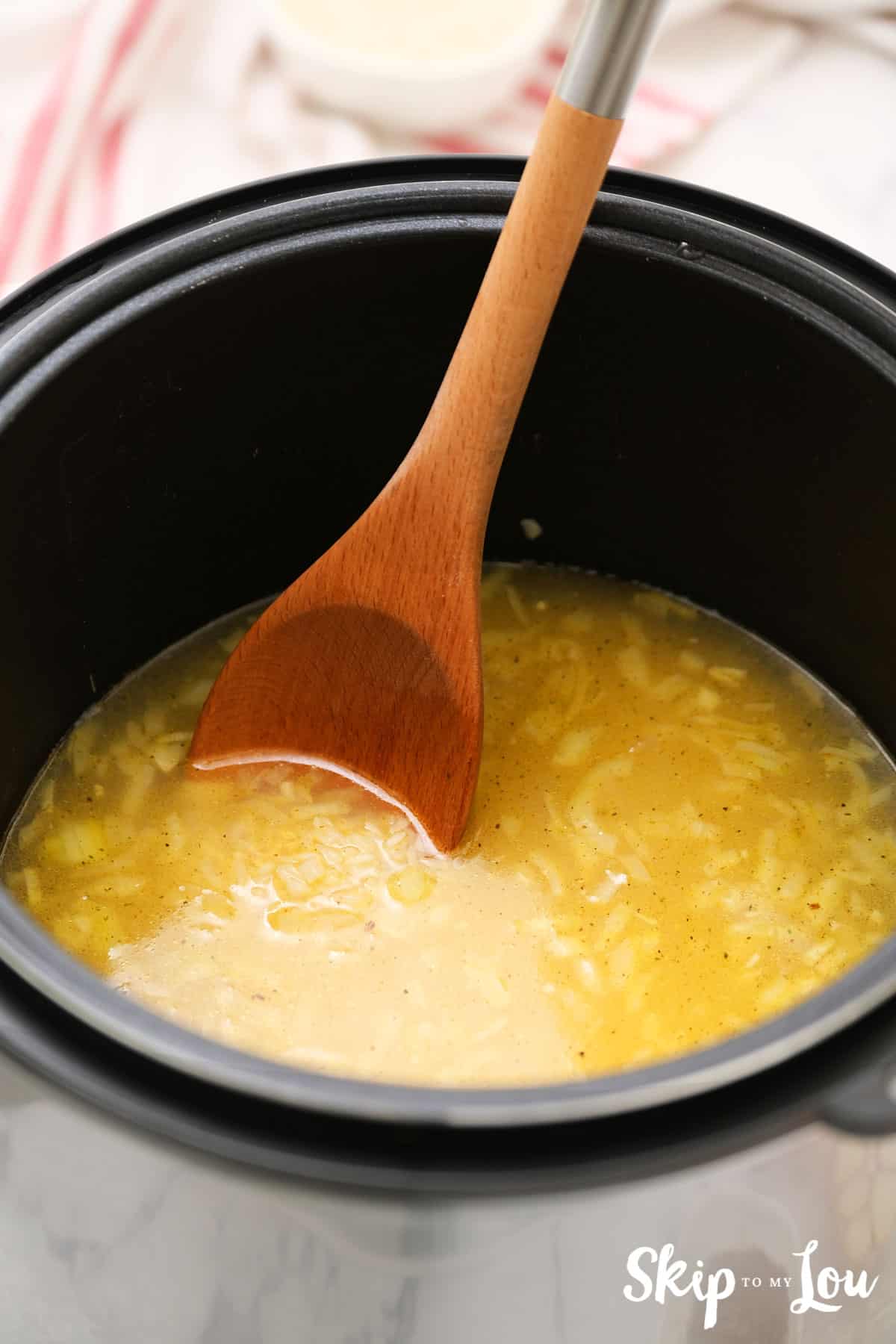 chicken broth and rice in instant pot