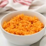 mexican rice in a bowl