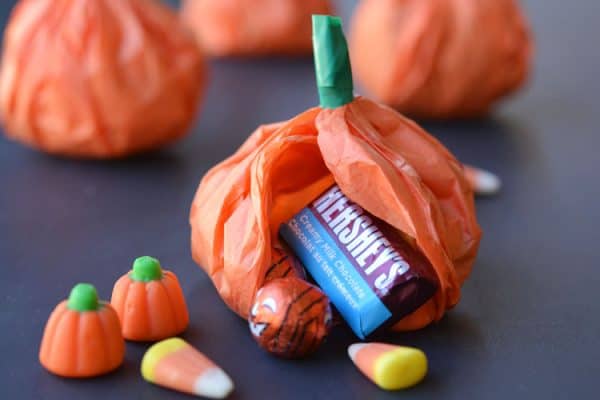 pumpkin paper pouch
