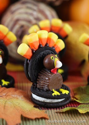 oreo turkey place setting