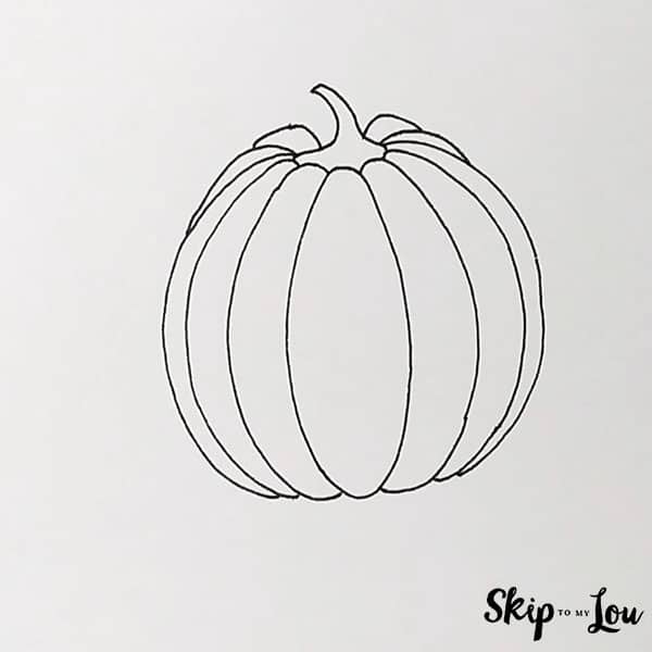 Next Add Additional Lines For The Back Of The Pumpkin