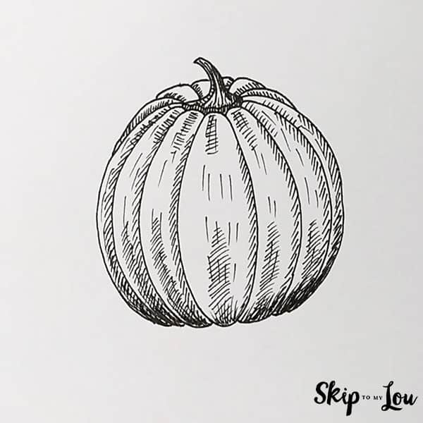 How To Draw A Pumpkin