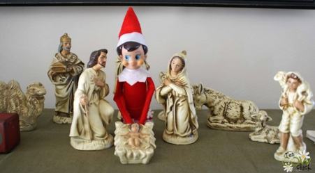 worshipping elf