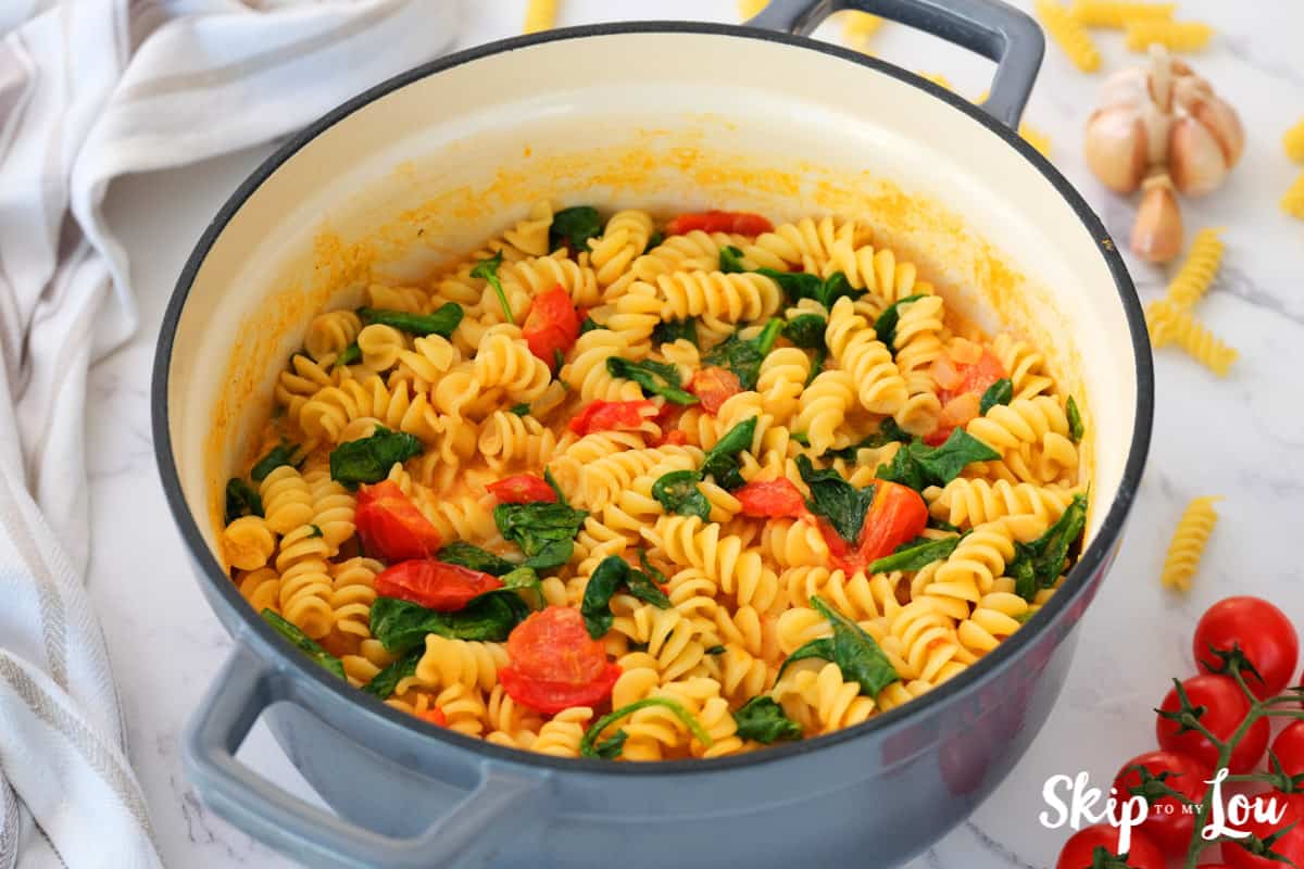 Creamy One Pot Pasta Dairy Free and Gluten Free