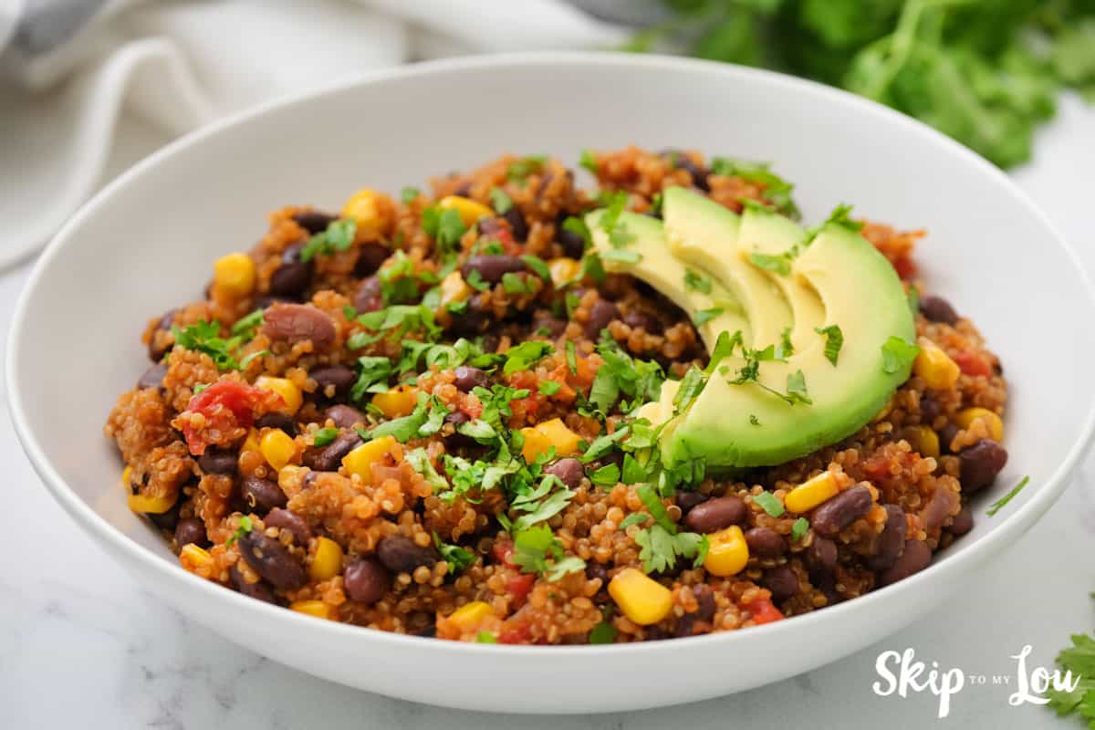Mexican Quinoa served with Advacadoo
