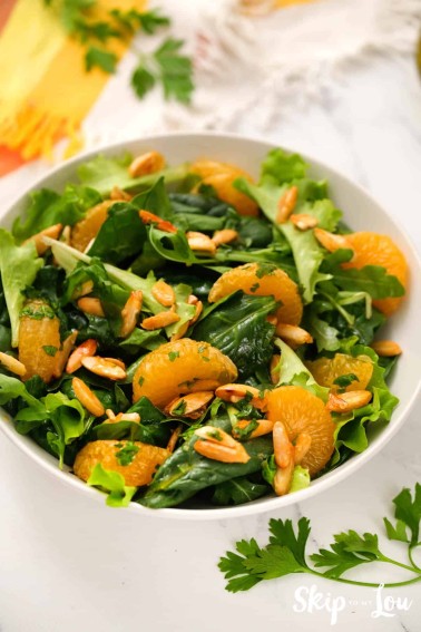 how to make mandarin orange salad with candied Almonds