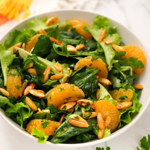 orange almond salad with tarragon dressing Mandarin Almond Salad