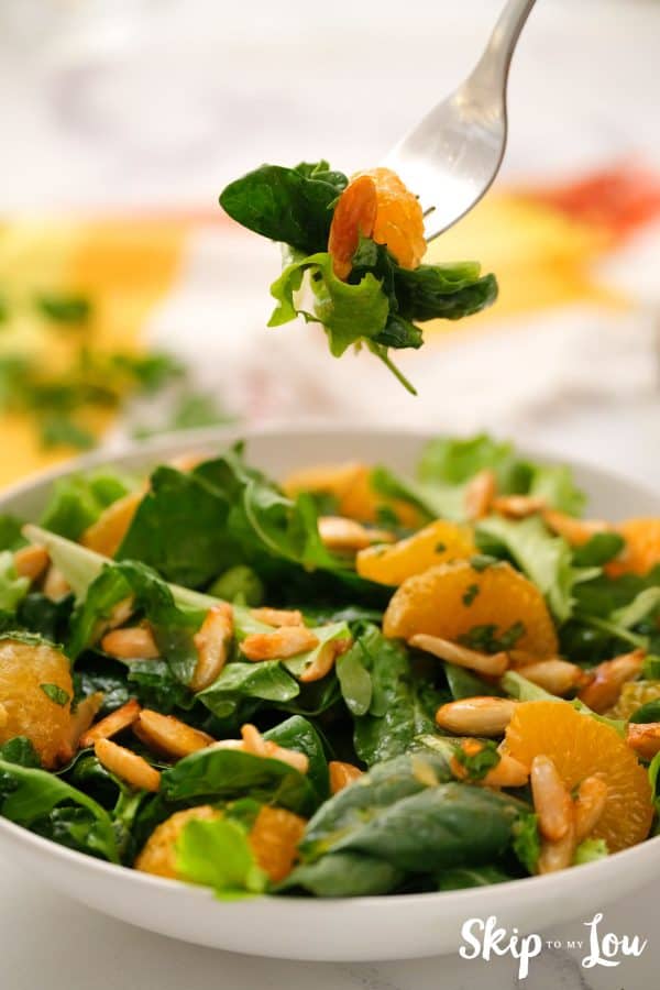 Mandarin Orange Salad Recipe with fresh parsley