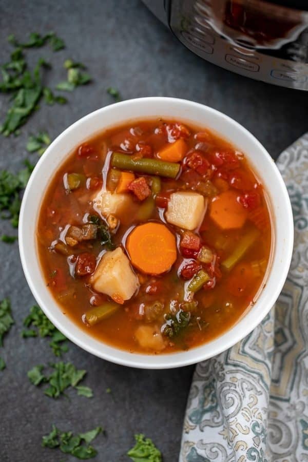 pressure cooker vegetable soup