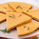 Socca Sliced to Serve