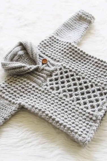 crochet baby sweater