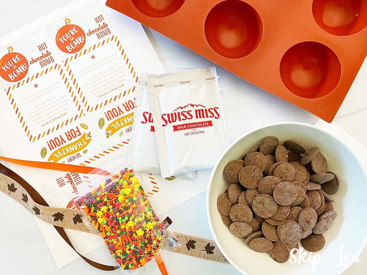 cocoa bomb supplies hot chocolate mix cocoa bomv mold sprinkles melting chocolate