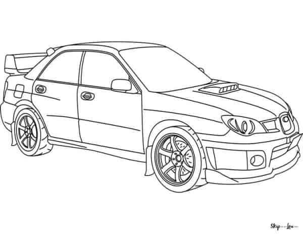 cool race car coloring page