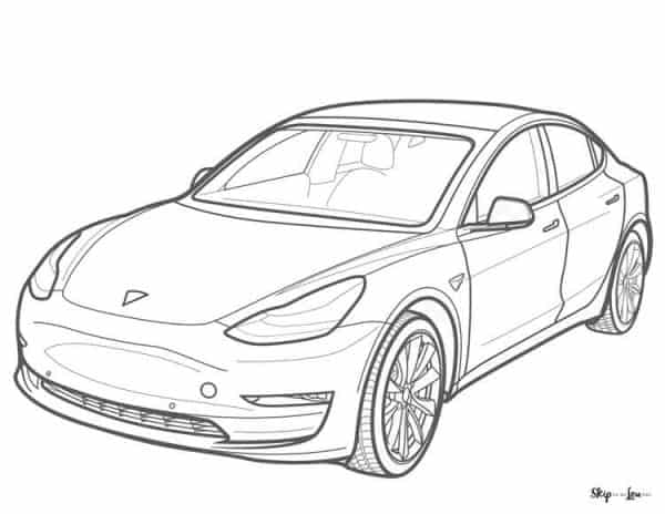 tesla coloring page