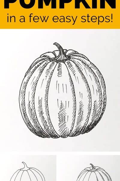 how to draw a pumpkin PIN