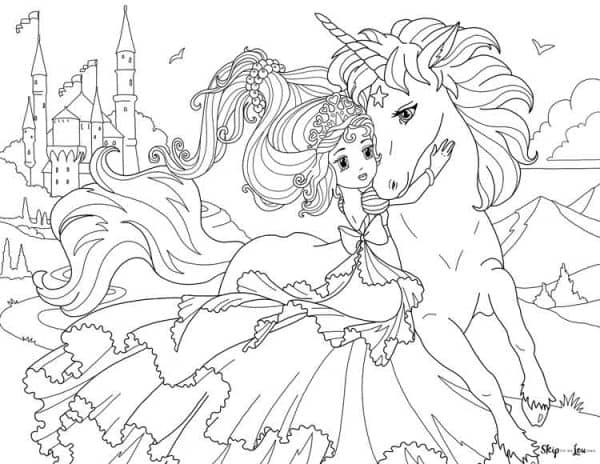 princess and unicorn