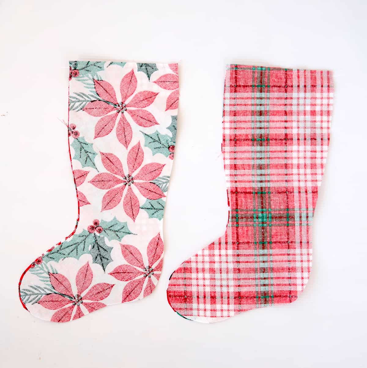 stocking fabric right sides together