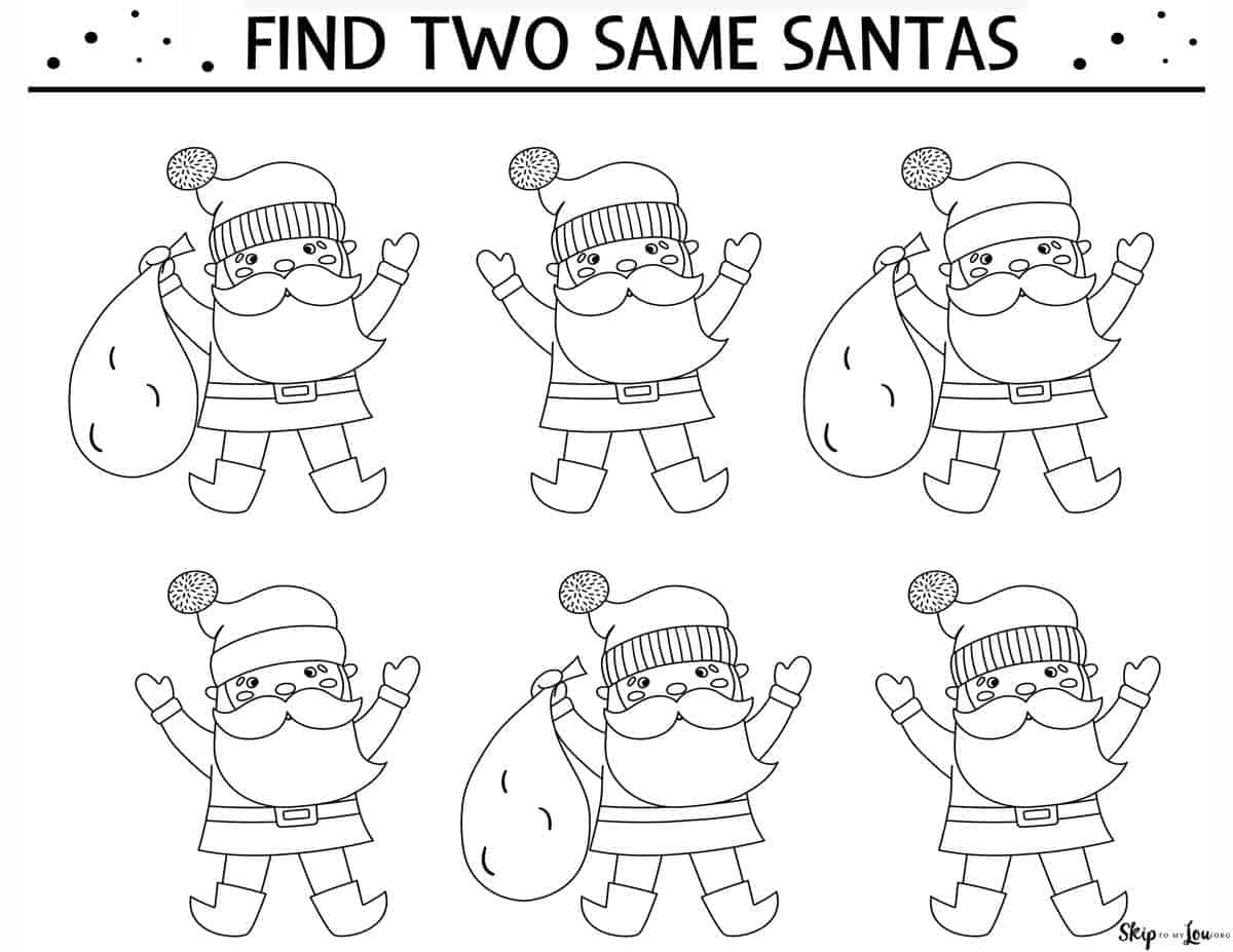 Find two of the same Santas