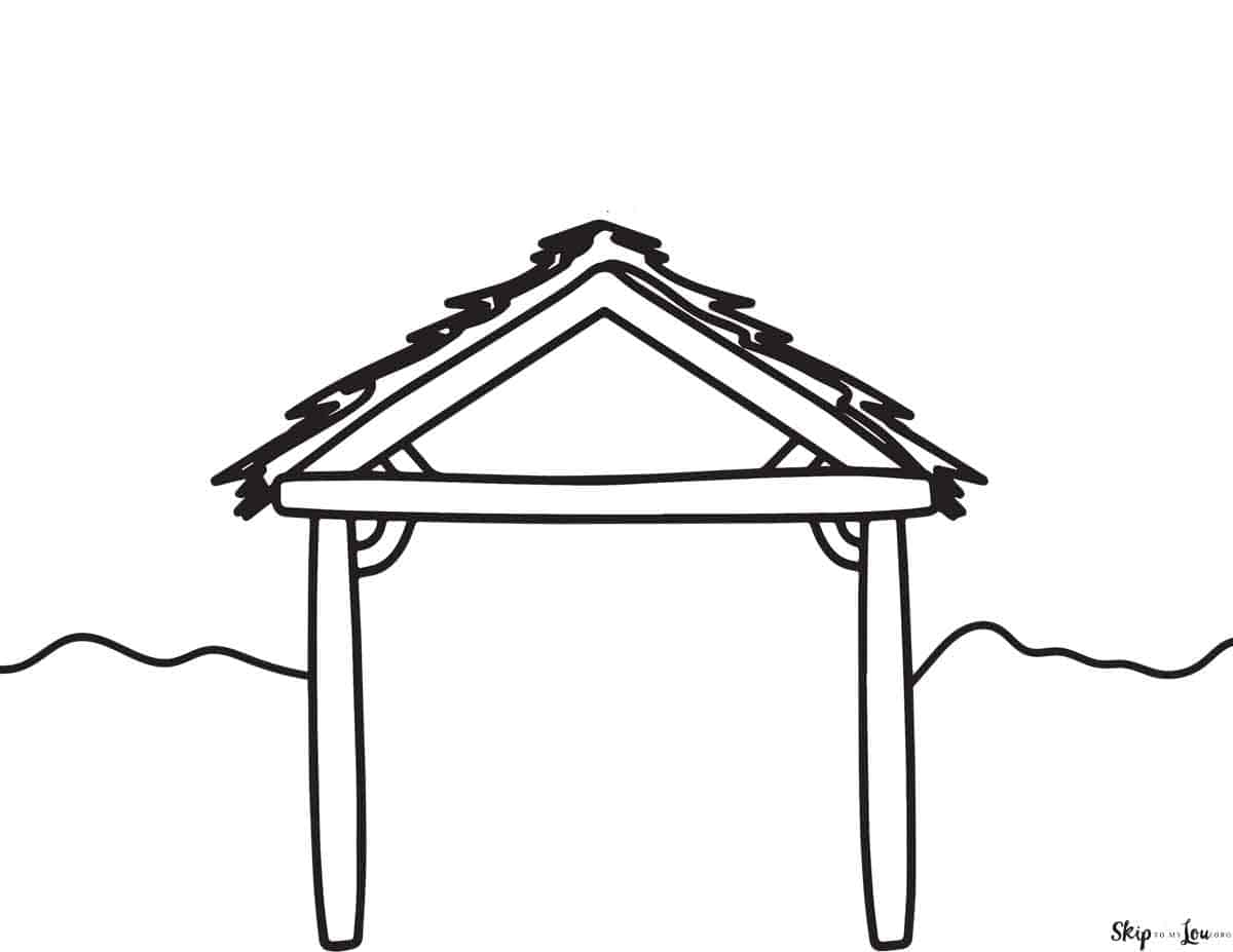 nativity blank page