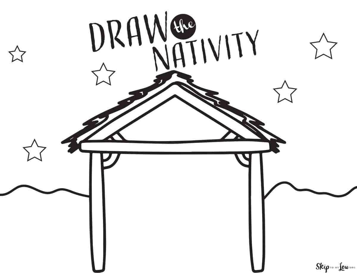 draw the nativity game free printable