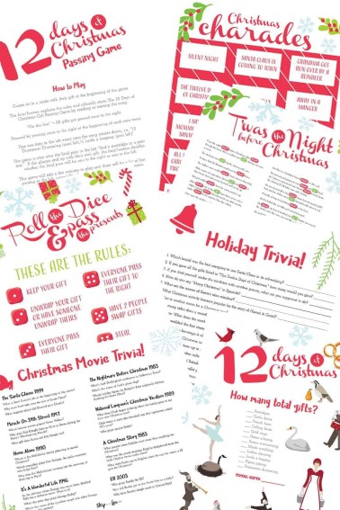 printable christmas games