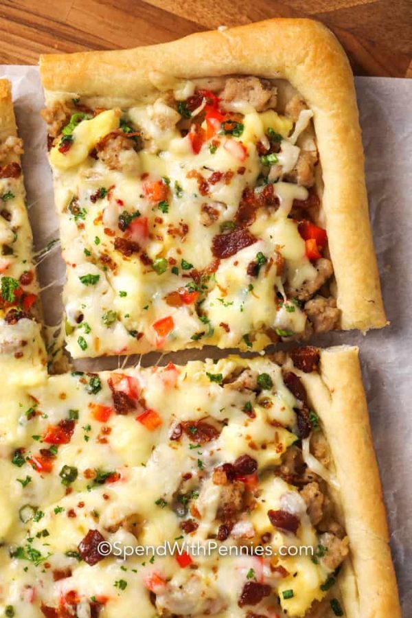 breakfast pizza
