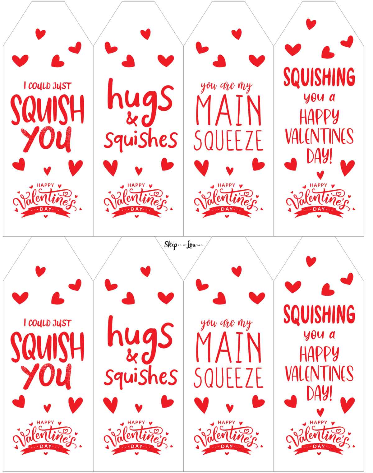squishy valentine tags