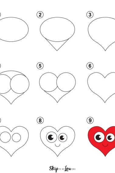 cute heart drawing