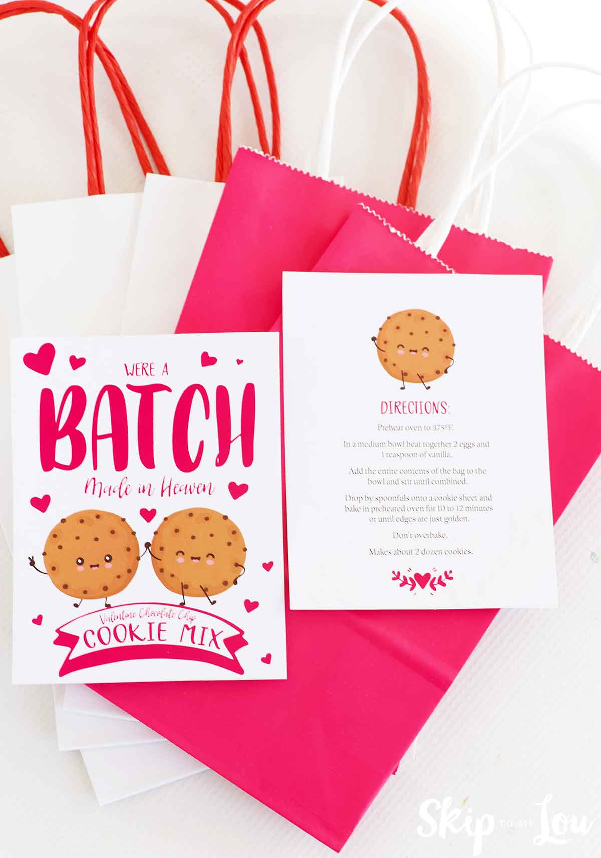 gift tags to attach to gift bags for homemade cookie mix