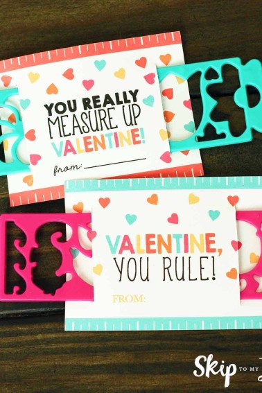 ruler valentine printable