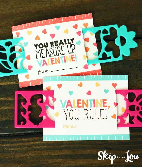 ruler valentine printable