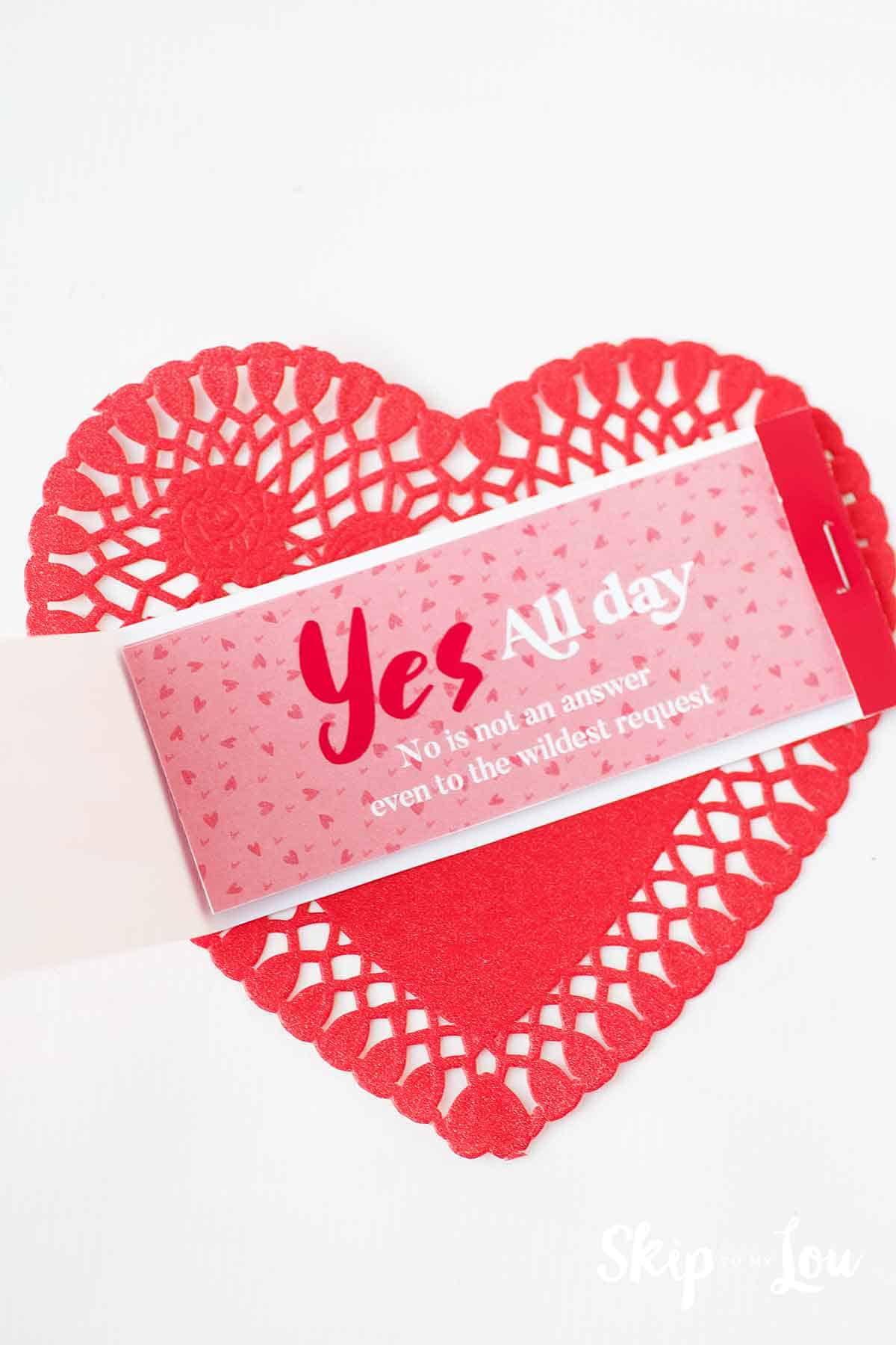 assembled love coupon book
