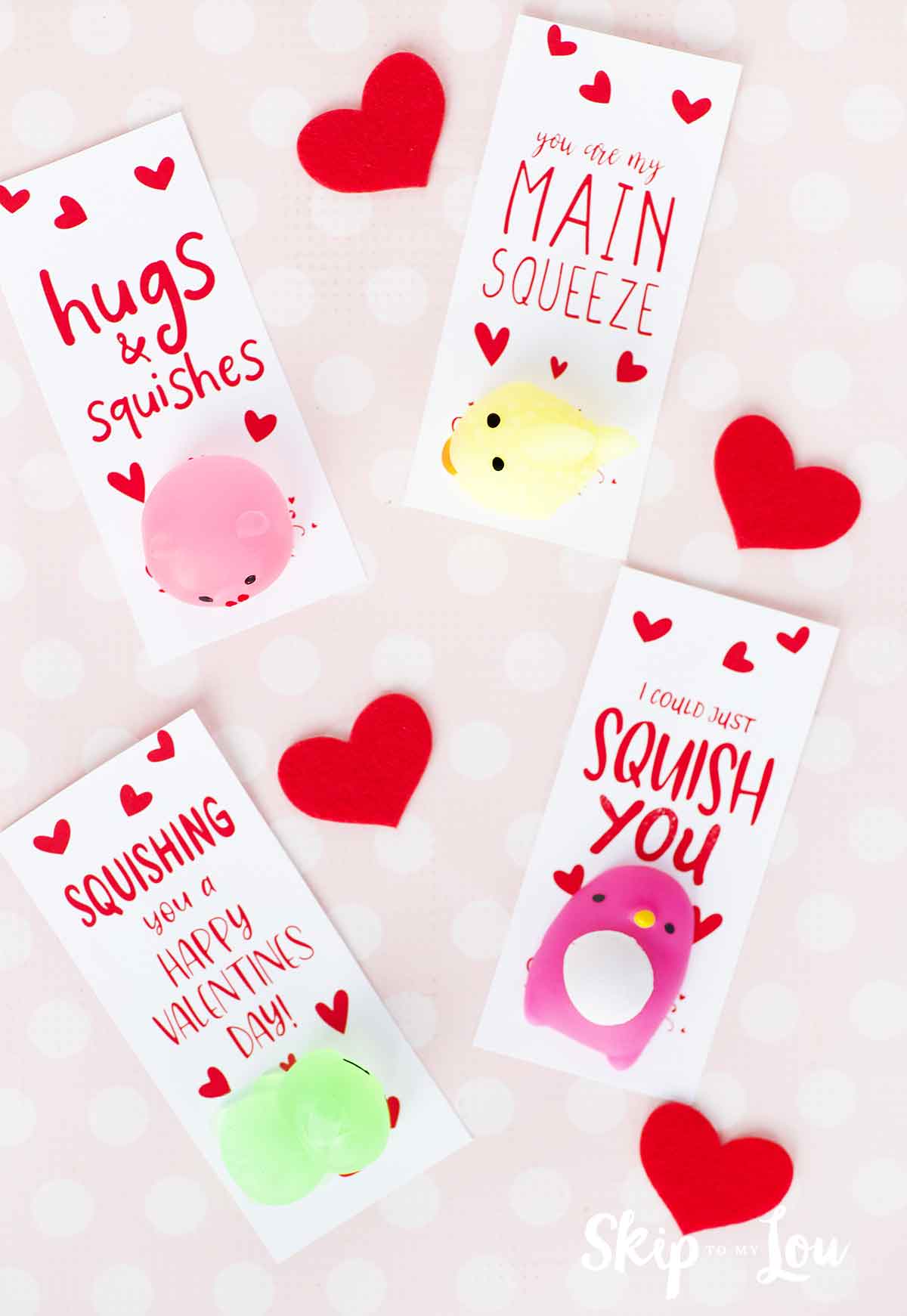Squishy printable Valentine Cards