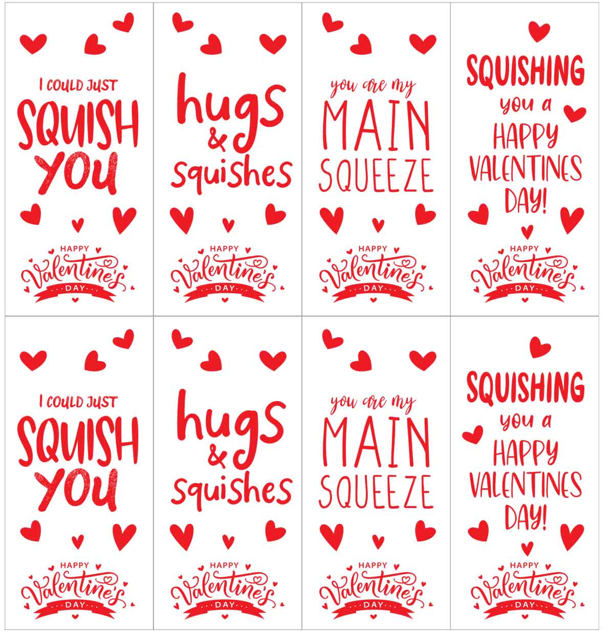 printable squishy valentines red