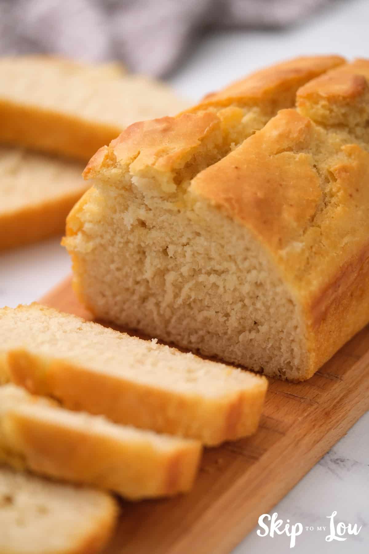 Beer Bread Recipe sliced yummy beer bread