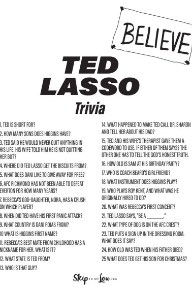 ted lasso trivia questions