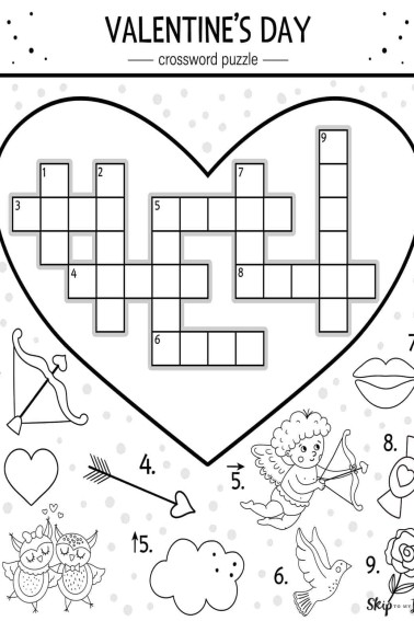 valentine crossword puzzle