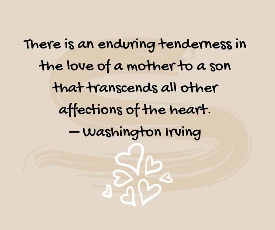 washington irving quote about boy moms