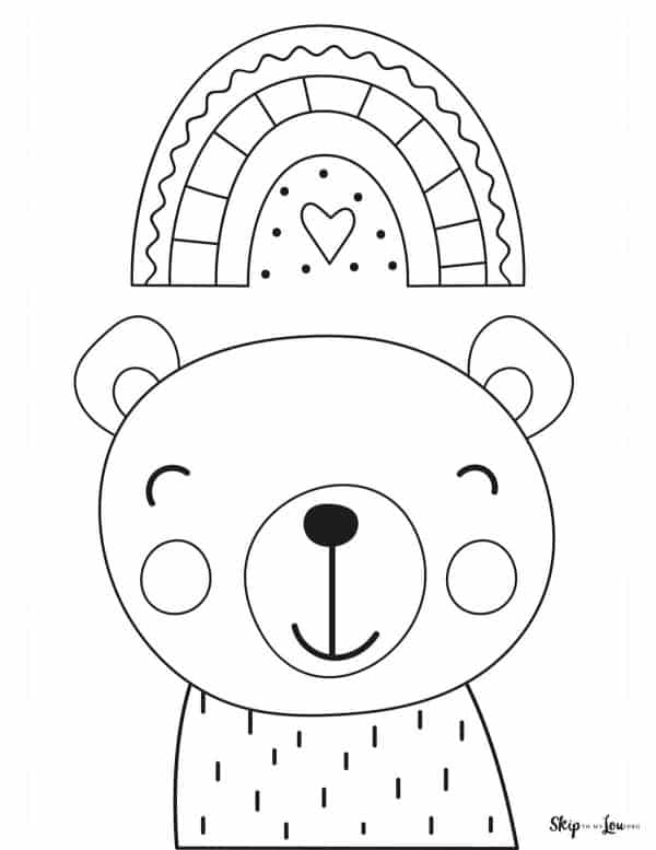 rainbow coloring pages