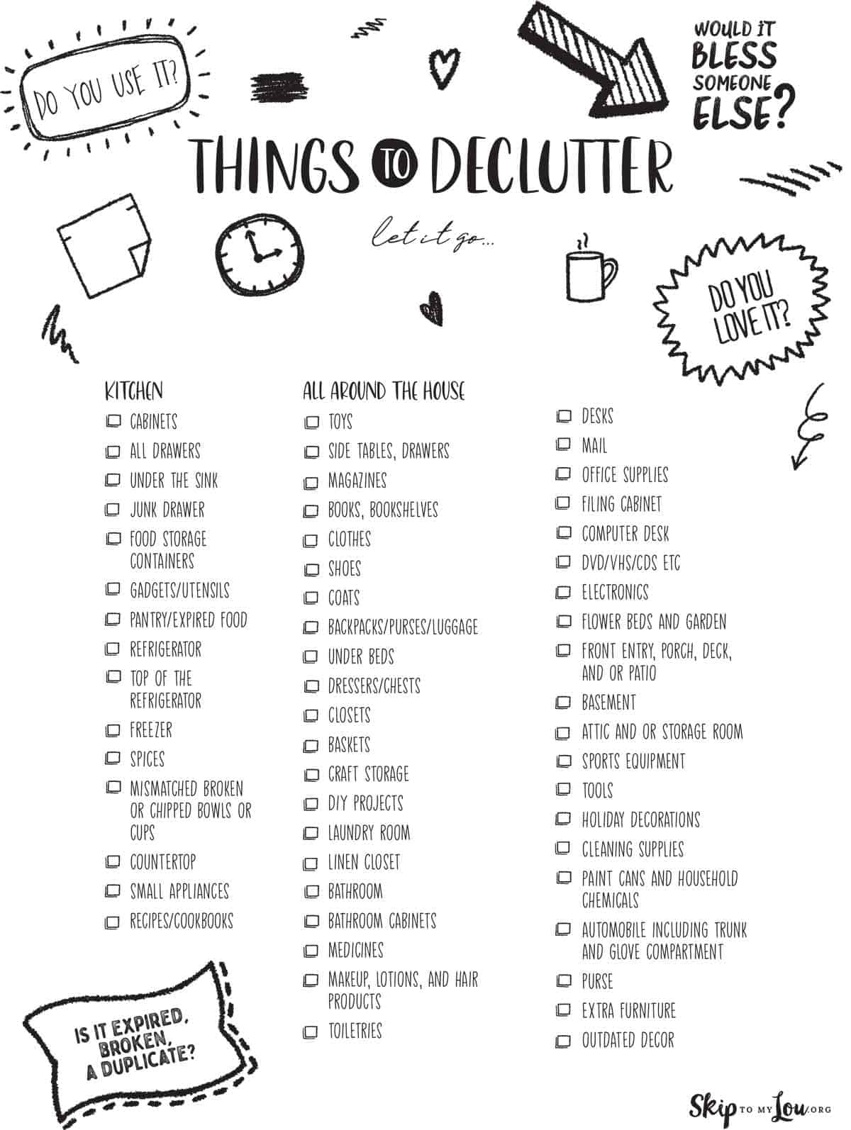 things to declutter download