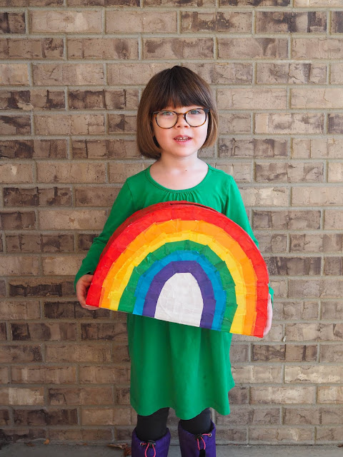 rainbow valentine box