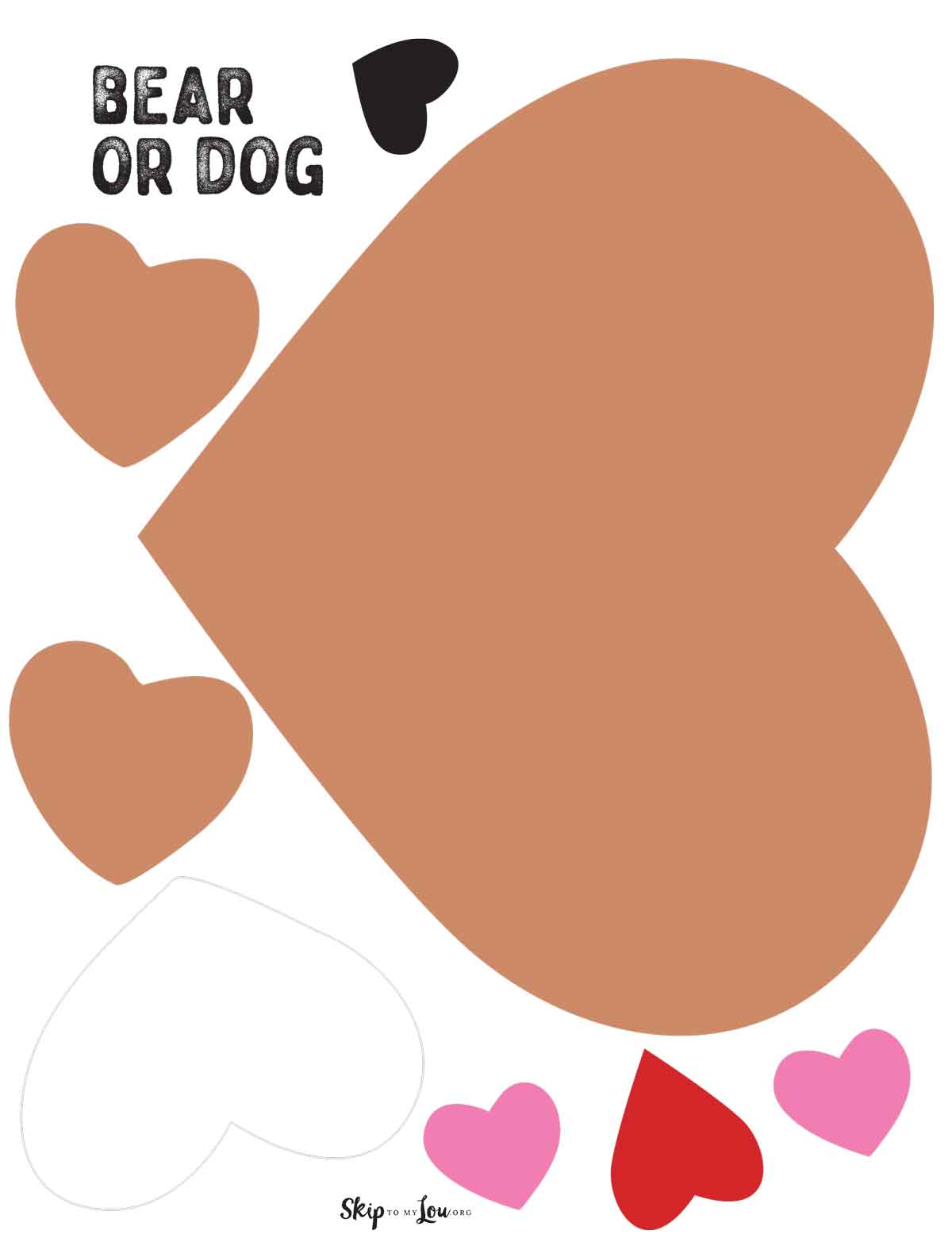 download hearts for bear or dog
