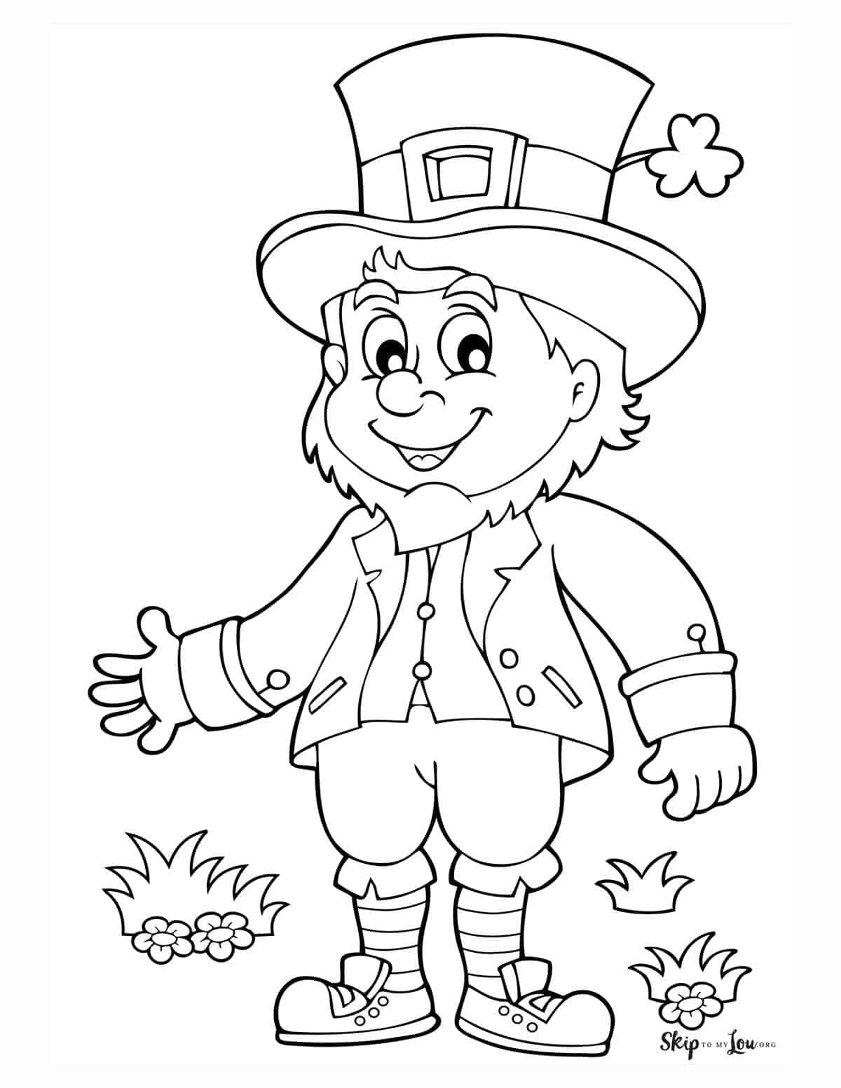 leprechaun smiling