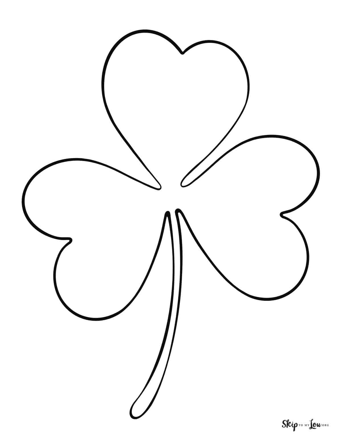 shamrock simple outline