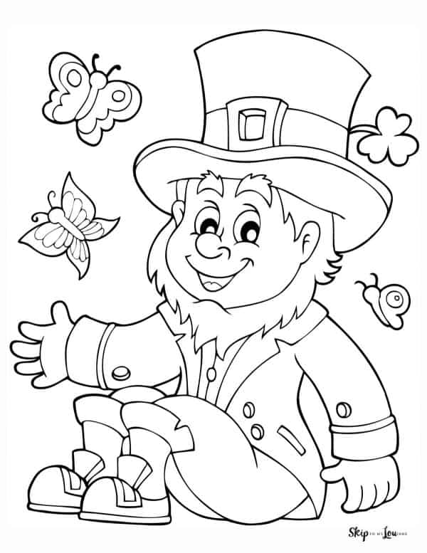 leprechaun with butterflies