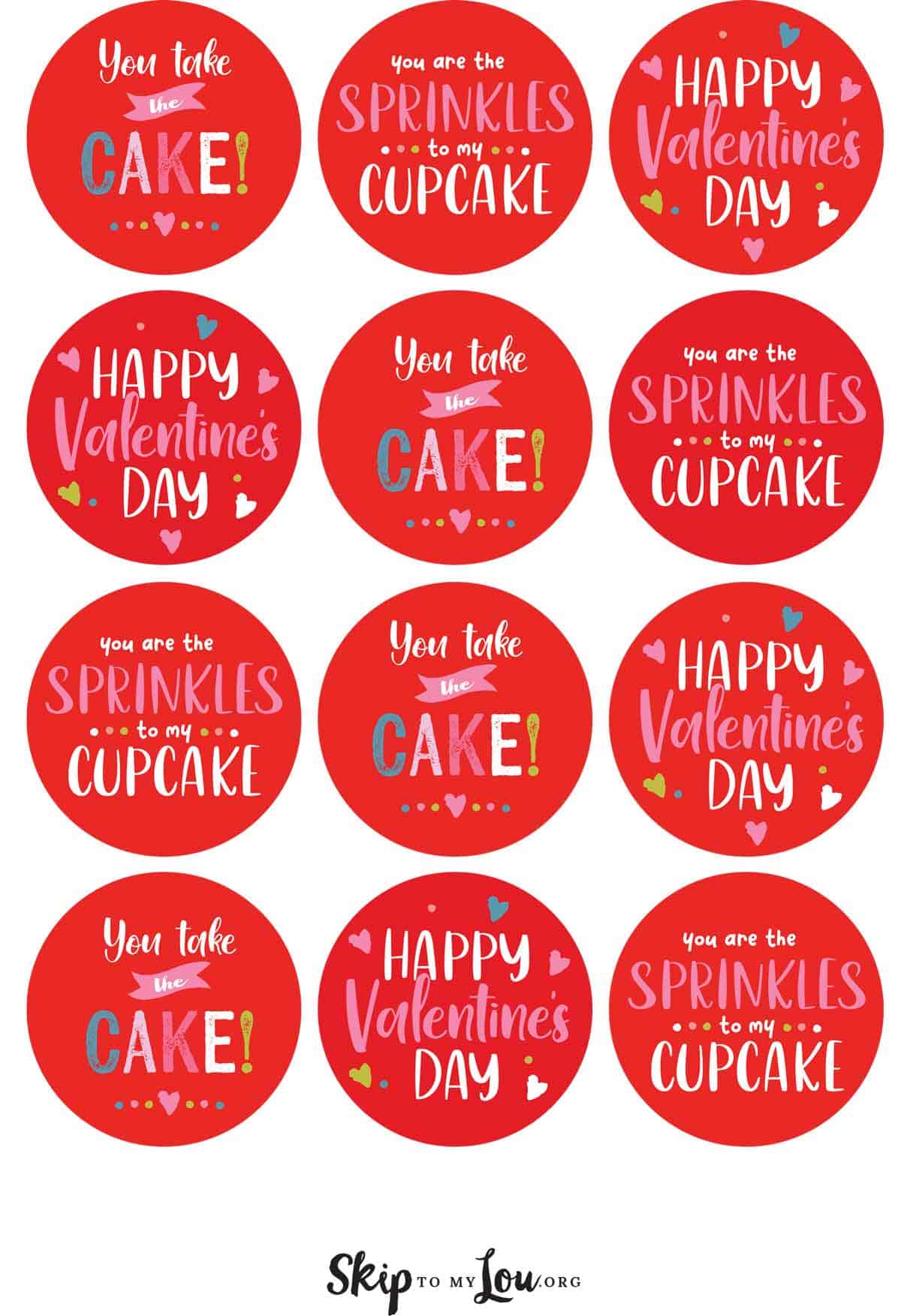 you take the cake and you are the sprinkles to my cupcake stickers