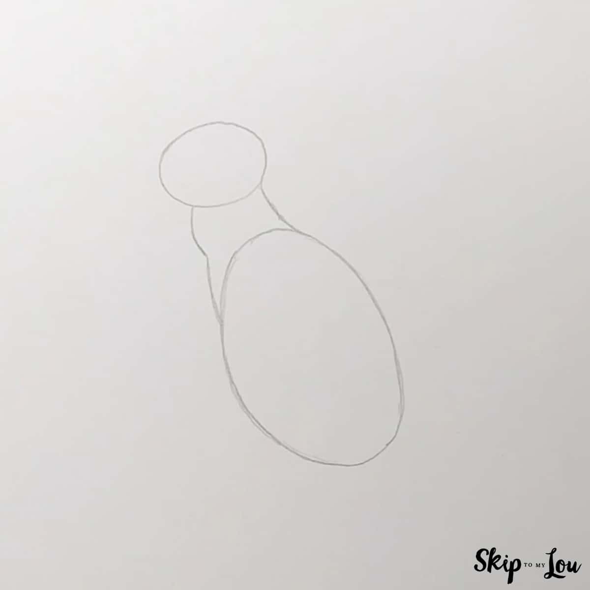 add neck to cat sketch