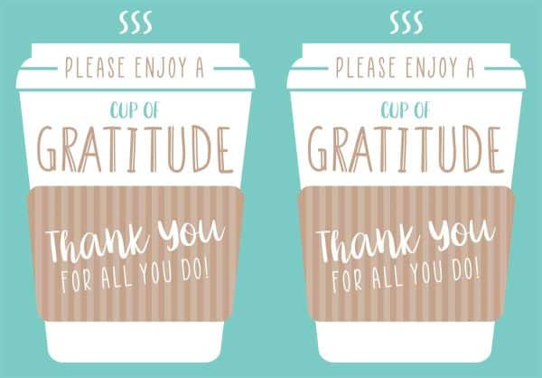 Printable Cup of Gratitude