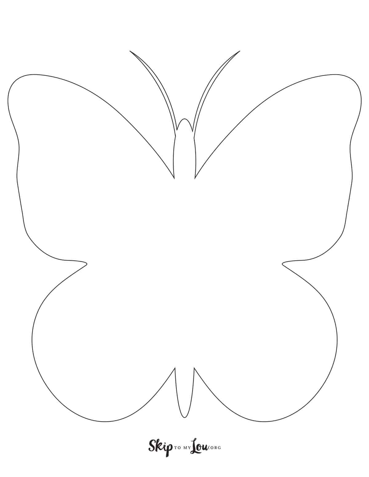 large butterfly template
